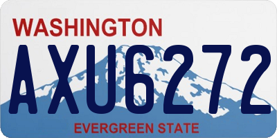 WA license plate AXU6272