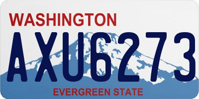 WA license plate AXU6273
