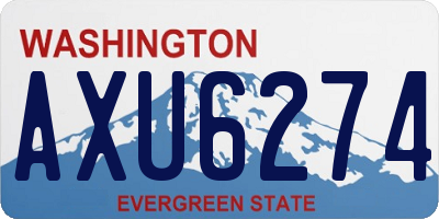 WA license plate AXU6274