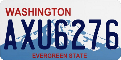 WA license plate AXU6276