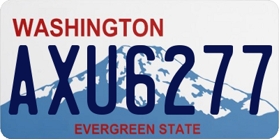 WA license plate AXU6277