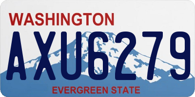 WA license plate AXU6279