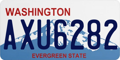 WA license plate AXU6282