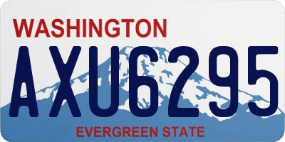 WA license plate AXU6295