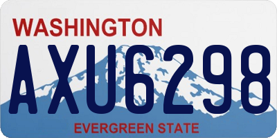 WA license plate AXU6298