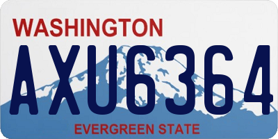 WA license plate AXU6364
