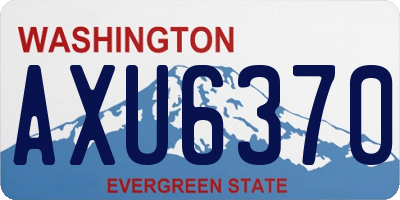 WA license plate AXU6370