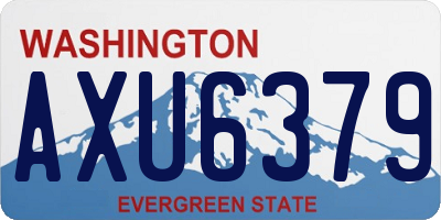 WA license plate AXU6379