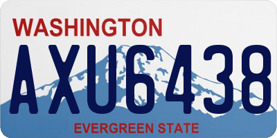 WA license plate AXU6438