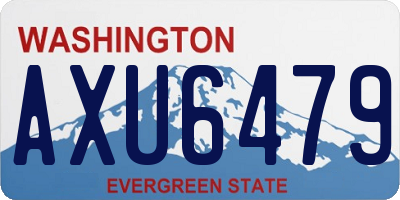 WA license plate AXU6479