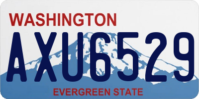 WA license plate AXU6529