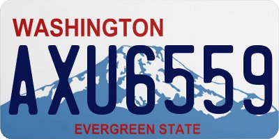 WA license plate AXU6559