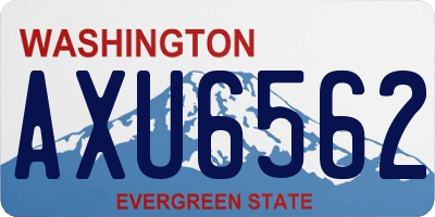 WA license plate AXU6562