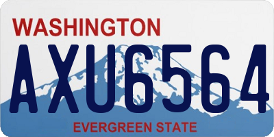 WA license plate AXU6564