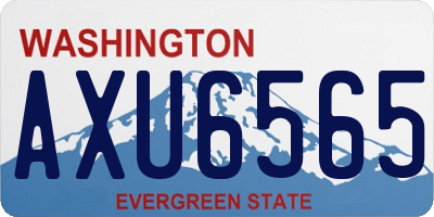 WA license plate AXU6565