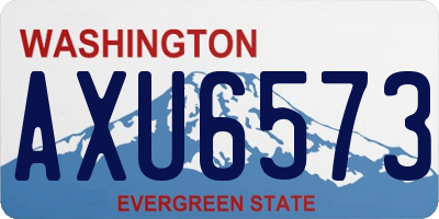 WA license plate AXU6573