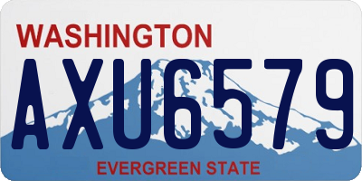 WA license plate AXU6579