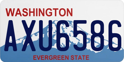 WA license plate AXU6586