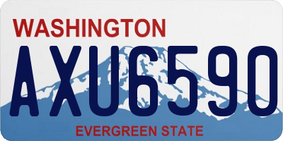 WA license plate AXU6590