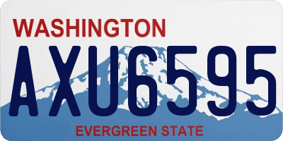 WA license plate AXU6595