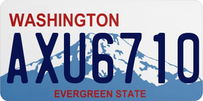 WA license plate AXU6710