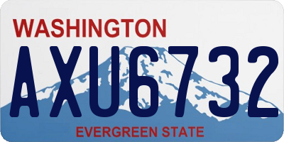 WA license plate AXU6732