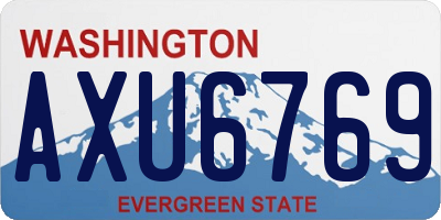 WA license plate AXU6769