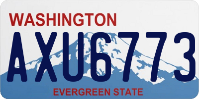 WA license plate AXU6773
