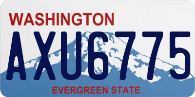 WA license plate AXU6775