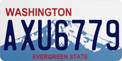 WA license plate AXU6779