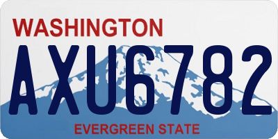 WA license plate AXU6782