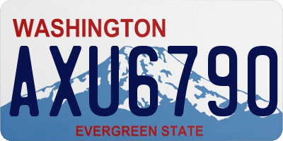 WA license plate AXU6790