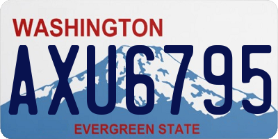 WA license plate AXU6795