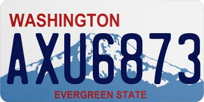 WA license plate AXU6873