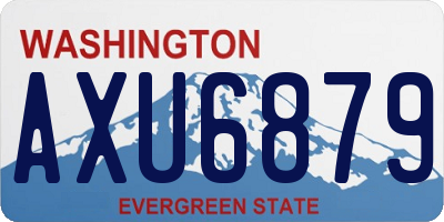 WA license plate AXU6879