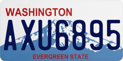 WA license plate AXU6895
