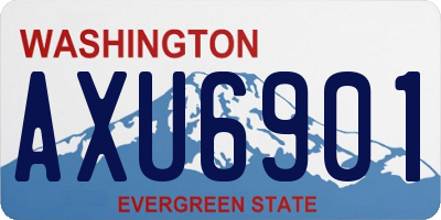 WA license plate AXU6901