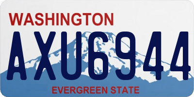 WA license plate AXU6944