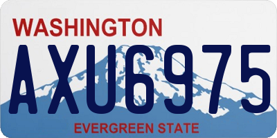 WA license plate AXU6975