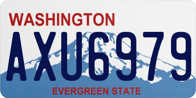 WA license plate AXU6979
