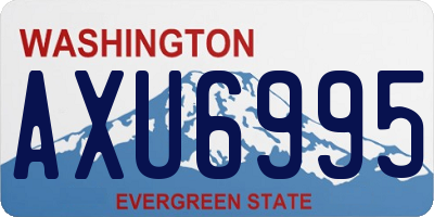 WA license plate AXU6995