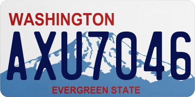 WA license plate AXU7046