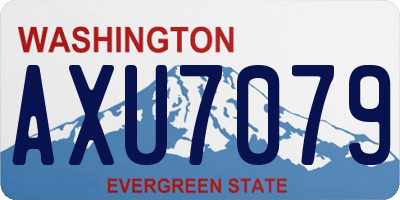 WA license plate AXU7079