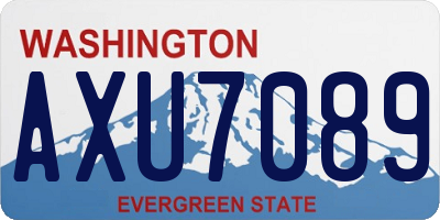 WA license plate AXU7089
