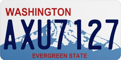 WA license plate AXU7127