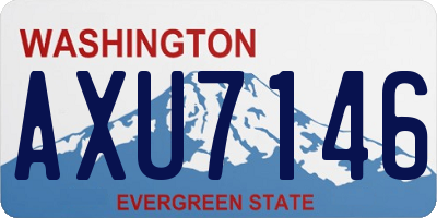 WA license plate AXU7146