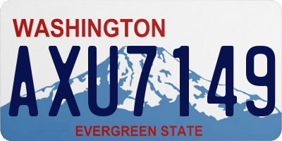 WA license plate AXU7149