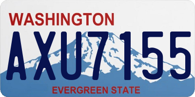 WA license plate AXU7155