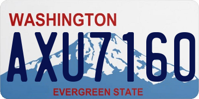 WA license plate AXU7160