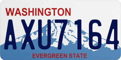 WA license plate AXU7164